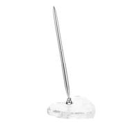 DIYEAH Signing Pen with Stand: Ballpoint Signing Pen with Acrylic Heart Stand for Wedding Guest Book Ceremony Reception Bridal Anniversary Engagement Guest Signature
