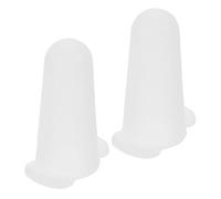 DIYEAH Silicone Piping Tip Protection Covers White 2pcs Sturdy Sleeves that Prevent Damage and Keep Piping Tips Safe for Cake Decorating for Baking and Pastry Tools