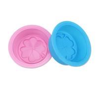 DIYEAH Silicone Shamrock Molds Four Leaf Clover Shape Baking Molds Non-Stick Easy Demould for Chocolate Candy Cake St Patricks Day Home Professional Use Random Color Options