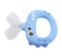 DIYEAH Silicone Training Toothbrush for Toddlers U Shaped Boys and Girls Tooth Brush Extra Soft Boy Girl Bristles Dinosaur Fun Brush for Ages Whole Mouth Cleaning