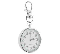 DIYEAH Silver Nurse Pocket Watch with Second Hand Stainless Steel Glass