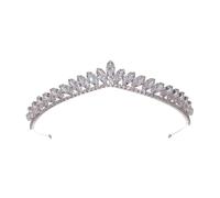 DIYEAH Silver Rhinestone Headband with Padded Design and Delicate Alloy Craftsmanship, Shiny Wedding Hair Accessory for Brides and Daughters Suitable for Shows and Appointments