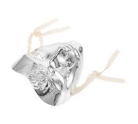 DIYEAH Silver Steampunk Mechanical Mask with Damage-resistant and Multi-scene Versatility Features Abs Material for Men for Themed Events and Party Celebrations