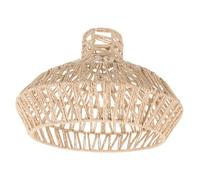 DIYEAH Small Retro Weaving Lampshade Ceiling Lamp Shade Paper Woven Rattan Effect Light Cover for Dining Room Tea House