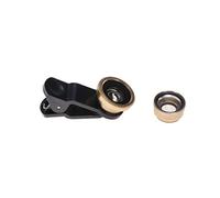 DIYEAH Smartphone Camera Lens Wide Angle Fisheye Macro Lens for Stunning Photos Design for Travel and Detailed Shots Golden