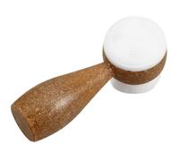 DIYEAH Soft Natural Coconut Fiber Facial Brush Double-Sided Standable Manual Face Brush Exfoliator for Skin Care and Deep Cleansing Eco-Friendly Biodegradable Handle