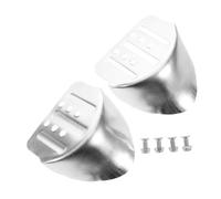 DIYEAH Stable Metal Stilt Heel Bracket Replacement Kit with Rubber Pads and Screws Drywall Stilts Accessory for Secure Support and Long-Term Use in Painting and Plastering Tasks