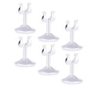 DIYEAH Stainless Number Holders U-Shaped Table Card Holders 6Pcs for Office Brochure Photo Display and Elegant Table Settings