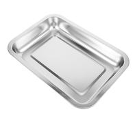 DIYEAH Stainless Steel Cat Litter Box Open Design Small Kitten Litter Tray 304 Metal Portable Shallow Pan for Cats and Rabbits