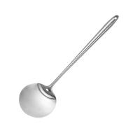 DIYEAH Stainless Steel Cooking Turner Spatula with Long Handle, Comfortable Holding and Anti-Scald Features, Unique Simple Design Kitchen Utensil for Wok and Home Cooking