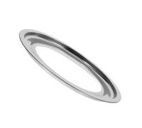 DIYEAH Stainless Steel Drip Pans Steam Ring Adapter Gas Stove Drip Tray Lightweight Spill Catcher Silver Kitchen Accessory