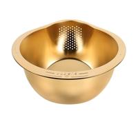 DIYEAH Stainless Steel Rice Washer Strainer Basket Small Fine Mesh Drainer Bowl for Washing Vegetables Fruits and Rinsing Rice Kitchen Multi-use Tool with Smooth Polished Surface and