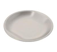 DIYEAH Stainless Steel Snack Plate for Everyday Use and Dinner, Round Silver Household Tray with Easy to Clean Surface and Simple Elegant Style