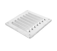 DIYEAH Stainless Steel Square Air Vent Cover Louvered Grille for Wall Floor Ventilation Durable Weatherproof Air Return Grille Suitable for Bathroom Kitchen Office Use