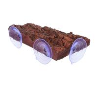 DIYEAH Strong Suction Cup Turtle Basking Platform for Aquatic Turtle Tanks with Height Stable Design Natural Material Multi-functional Reptile Resting and Exercise Accessory