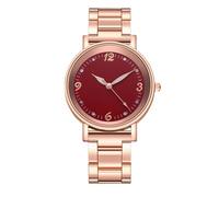 DIYEAH Stylish Women Quartz Watch with Luminous Display, Stainless Steel Alloy Strap, Precise Time Keeping, Easy to Take, Suitable for Kinds of Clothing and Holiday Wear