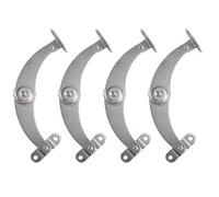 DIYEAH Support Hinges Adjustable Stainless Steel Support Rods Foldable Four-Position Cabinet Hardware Sturdy Metal for Furniture and Cupboards 4pcs