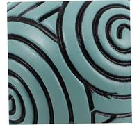 DIYEAH Symmetrical Spiral Pattern Japanese Zen Garden Sphere Resin Sand Ball for Yoga Meditation Relaxation Desk Accessory Miniature Sand Tray Decor