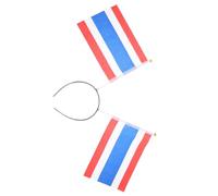 DIYEAH Thailand Flag Headband with Comfortable Plastic Material and Unique Design, Cheering Prop for National Holidays and Competitions, Country Party Supplies and Thai Party Favors