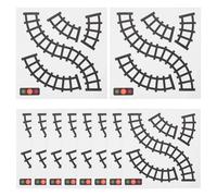 DIYEAH Traffic Sign Stickers - 10Pcs Removable Train Track Decals for Educational Play Ideal for Home and School