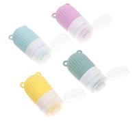 DIYEAH Travel Size Bottles Leak Proof Silicone Containers 4Pcs 30Ml Squeezable for Shampoo Conditioner Multicolour Design for Gym and Fitness