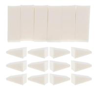 DIYEAH Triangular Makeup Sponges to Reach Hard-to-reach Areas for Foundation and Blush Application 40pcs Beige Mini Cosmetic Wedges Compact Sponge Set the Go Touchups