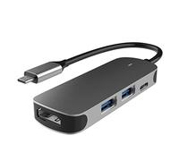 DIYEAH Type C Expansion Dock Hub Multifunctional Cards Reader Converter for Laptops Computers Fast Charging Support Compact Design for Business