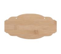 DIYEAH Unfinished Bamboo Wood Sign Blank for Painting and Writing DIY Wooden Plaque Craft Board for Front Door Cafe Studio Business Store Decoration Easy to Hang and