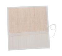 DIYEAH Up Bamboo Calligraphy Brush Holder with Canvas Lining Japanese Vintage Style Pen Organizer for Artists and Students Space-Saving Stationery Pencil Case for Painting and Drawing