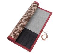 DIYEAH up Brush Organizer Portable Bamboo Brush Holder for Chinese Writing and Painting Tools Storage Pouch for Students and Artists Capacity Design Multi-Functional Accessory