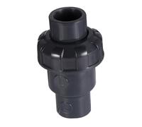DIYEAH Upvc Check Valve Plastic Non-Return Flap One-Way Water Conducting Valve Chemical-Resistant Back-Pressure for Plumbing