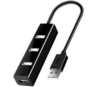 DIYEAH USB 2.0 Hub 4-Port USB Splitter with 1m Plastic Cable Multi-Port for Laptop and Desktop Expansion