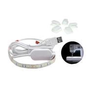 DIYEAH USB for LED Sewing Machine 2m Strip Powered Light with Strong Adhesive Tape and Easy Installation, Portable White Lamp Lighting and Tv Background