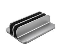 DIYEAH Vertical Laptop Stand Aluminum Alloy Dock with Smooth Finish Ergonomic Design for Space Saving Desktop Use Lightweight and Durable Holder for Tablets and Laptops