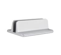 DIYEAH Vertical Laptop Stand Aluminum Alloy Holder for Desk Portable Notebook Mount Base Stylish and Durable Design Supports Ventilation and Heat Dissipation