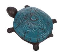 DIYEAH Vintage Cast Iron Turtle Key Holder Outdoor Secret Key Hider Box Garden Statue Ornament for Jewelry Rings Ear Studs with Longevity Symbolism and Protective Design