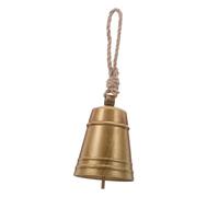DIYEAH Vintage Country Style Metal Bell with Jute Rope Rustic Harmony Cow Bell for Christmas Wreath Door Farmhouse Decor Holiday Hanging Ornament