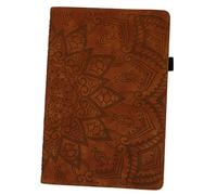 DIYEAH Vintage Embossed Tablet Case for Fire Retro Protective Cover with Shock Resistance and Wear Durability Friends