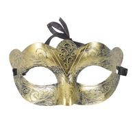 DIYEAH Vintage Gr nd Roman Style Half Face with Comfortable Fit and Full Visibility Plastic Mask for Men and Women for Performance and Themed Celebrations
