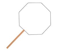 DIYEAH Vintage Hollow Palace Fan Frame DIY Craft with Short Handle Iron Structure for Traditional Hanfu Events Weddings Stage Performances Lightweight Handheld Fan Frame for Festival