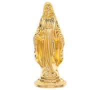DIYEAH Virgin Mary Statue Mini Catholic Figurine Our Lady of Guadalupe Decor Spiritual Blessed Mother Sculpture for Prayer Tabletop Religious Ornament