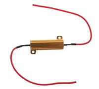 DIYEAH W LED Load Resistor Kit with Aluminum Golden Shell, 6r Turn Signal LED Resistor for Car Load Equalizer, Ensures Durability and Turn Signal Decoding in Automotive Lighting Systems