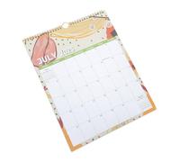 DIYEAH Wall Calendar with Large Date Blocks Spiral Bound Monthly Planner From July to December for Family Scheduling Business Planning User Friendly Design