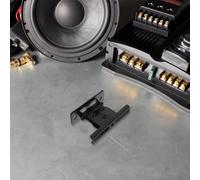 DIYEAH Wall Mount Speaker Bracket Wall Mount Speaker Hanger Bracket Surround Rear Hanger Hooks for Mural Photo Black