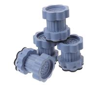 DIYEAH Washing Machine Vibrant Mat with Shock Absorption and Sturdy Plastic Material, 4pcs Elephant Foot Shape Washer Foot Pads for Drum Washing Machines with Adjustable Height,