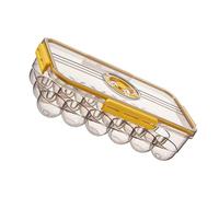 DIYEAH Waterproof Egg Box 18-count Fresh-keeping Egg Case Made of Sturdy Pet Material Easy to Clean for Kitchen Refrigerator Storage