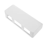 DIYEAH Waterproof Electric Outlet Cover for Wall Socket Plug with 3 Gang Triple Wall Plates, Extended Depth and Rounded Edges, White Abs Material, Adhesive Installation Minimizes Gaps