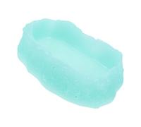 DIYEAH Wear-resistant Luminous Reptile Water and Food Bowl with Escape-preventing Design Delicate Resin Cage Dish for Tortoises Lizards and Reptiles Household Feeding Accessory for Pet