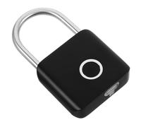 DIYEAH Weatherproof Fingerprint Padlock Zinc Alloy Cabinet Lock Quick Access Anti-pry Travel Security Lock for Luggage Drawer Office Home Outdoor Use