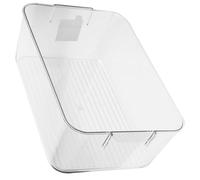 DIYEAH White Cosmetic Storage Box for Desktop Use, Lightweight and Easy to Move Pet Makeup Organizer with Simple Elegant Design, Sundries Storage Case for Home or Office